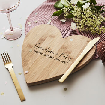 Personalised Wooden Chopping/Cheese Board For Her, 5 of 6