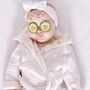 Organic White Muslin Beach Cover Up For Kids, thumbnail 2 of 10
