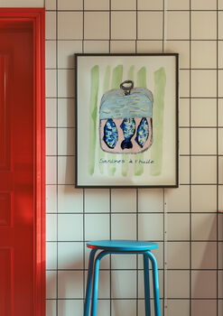 Sardines à L'huile Illustrated Art Print, 6 of 6