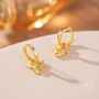 Dangling Highland Cow Huggie Hoops, thumbnail 6 of 12