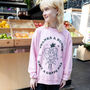 Thanks A Bunch Unisex Pink Fruit Logo Sweatshirt, thumbnail 3 of 5