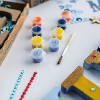 Personalised Paint Your Own Space Wooden Name, 2 of 6