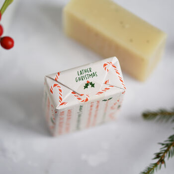 100% Natural Peppermint Candy Cane Christmas Soap, 4 of 7