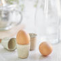 Set Of Four Stoneware Egg Cups, thumbnail 1 of 2