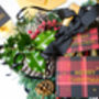 Luxury Tartan And Gold Foil Christmas Card, thumbnail 3 of 3