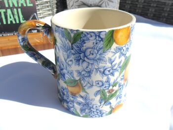 Tankard In Blue Lemon Design, 6 of 12