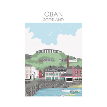 Oban Harbour Scotland Art Print, 2 of 3
