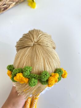 Handmade Crochet Fairy Doll, Tinker Bell, 9 of 12