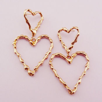 Double Heart Studs, 4 of 6