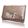 Rose Gold Sequin Personalised Name Clutch, thumbnail 5 of 6