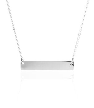 Personalised Handwriting Horizontal Bar Necklace, 5 of 5