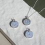 Personalised Handstamped Initial And Date Disc Necklace, thumbnail 4 of 12