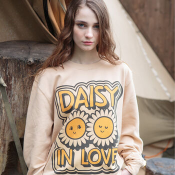 Daisy In Love Women's Slogan Sweatshirt, 3 of 12