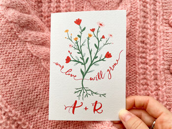 Personalised Plantable Paper Love Card, 7 of 8