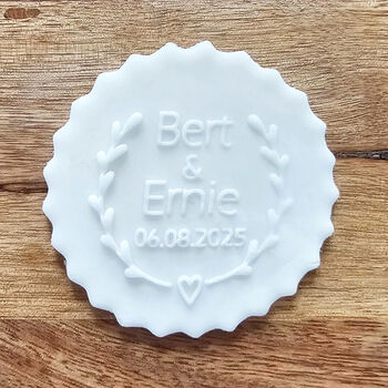 Personalised Wedding Cake Icing Debosser Tool, 4 of 6
