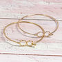 Best Friends Infinity Birthstone Bangle, thumbnail 3 of 8