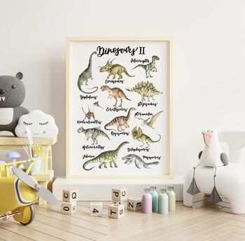 Set Of Two Dinosaur Print Set, 2 of 6