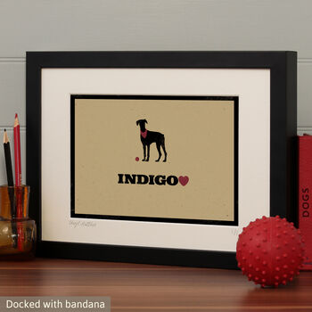 Personalised Doberman Print For One Or Two Dogs, 8 of 12