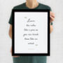 Personalised Quote Framed Print Gift Home Wall Decor, thumbnail 12 of 12