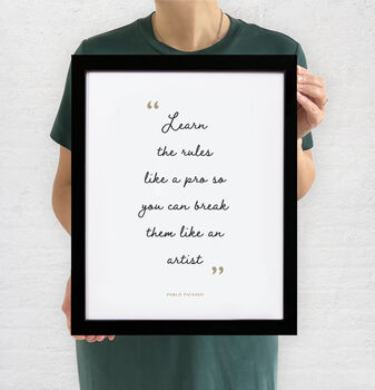 Personalised Quote Framed Print Gift Home Wall Decor, 12 of 12