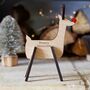 Personalised Wooden Reindeer Decoration, thumbnail 6 of 6