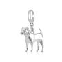 Jack Russell Charm Sterling Silver, thumbnail 4 of 9