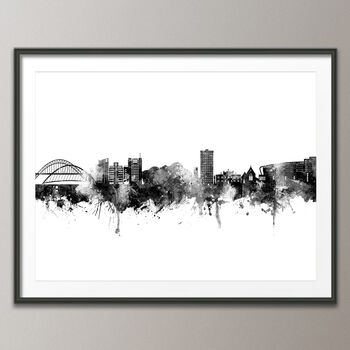 Gateshead Skyline Cityscape Art Print, 3 of 7
