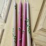 Hand Painted Cow Parsley Floral Candles, thumbnail 1 of 3