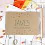 Personalised 'Be My Usher' Gold Dots Wedding Card, thumbnail 1 of 4