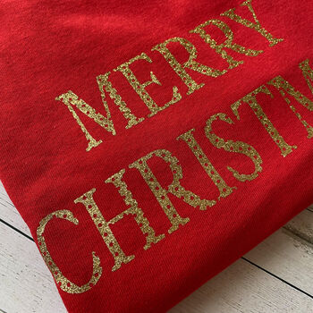 Merry Christmas Jumper With Gold Letters, 4 of 5
