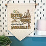 Personalised Easter Bunny Stop Here Sign Banner, thumbnail 3 of 10