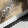 Personalised Metallic Map Print Triptych, thumbnail 2 of 6