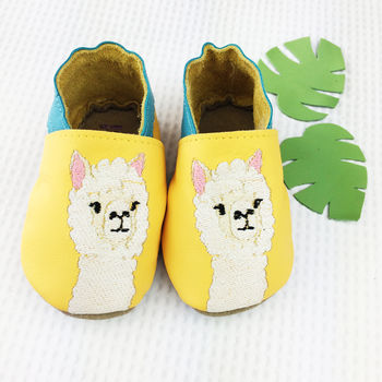 Personalised Alpaca Baby Shoes, 2 of 4