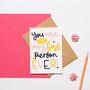 'You Are The Very Best Person Ever' Greeting Card, thumbnail 2 of 4