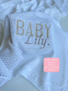 Personalised Baby Blanket |Baby Gift | Newborn Gift, 8 of 10