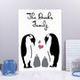 Personalised Family Penguin Print, thumbnail 3 of 5