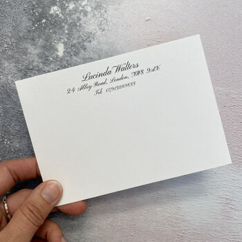 Personalised Calligraphy Correspondence Cards, 7 of 8