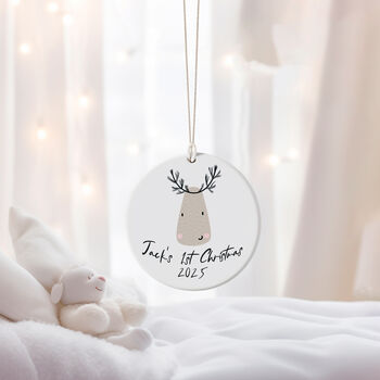 Baby's 1st Christmas Personalised Ornament, 5 of 5