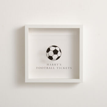 Personalised Football Tickets Memory Frame, 3 of 10