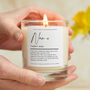 Nan Gift Nan Definition Candle, thumbnail 1 of 9
