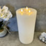 30cm Xl White LED Pillar Candle – Real Wax, thumbnail 12 of 12