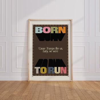 Born To Run Music Print, 6 of 8