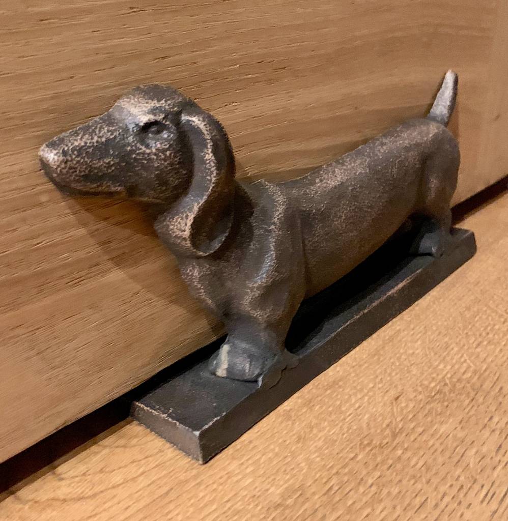 Iron Dog Door Stop By London Garden Trading