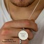 Dodecagon St Christopher Silver Necklace, thumbnail 6 of 12