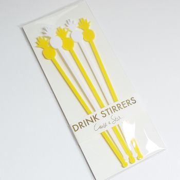 Set Of Pineapple Drink Stirrers, 2 of 4