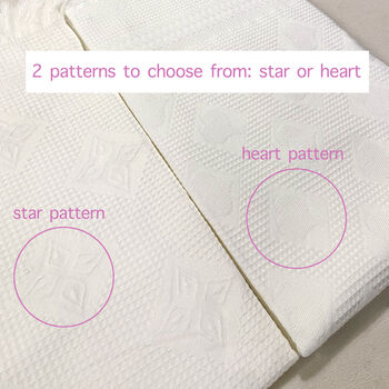 Personalised Embroidered Christening Heart Shawl With Cross, 5 of 11