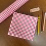 Red Gingham Paper Fibre Wrapping/Patterned Paper Sheet, thumbnail 5 of 7