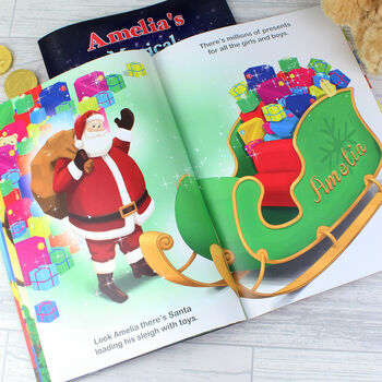 Personalised Magical Christmas Adventure Story Book – Stocking Filler, 8 of 11
