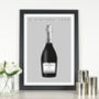 Personalised 'A Vintage Year' Birthday Prosecco Print, thumbnail 1 of 10