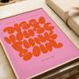 Disco House Funk Soul Music Print | Music Poster | Event Print | Wall Art | A5 A4 A3 | Bold | Typographic | Quote | Wall Decor |, thumbnail 6 of 9